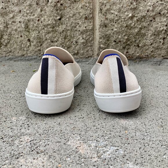 ROTHY'S Sand Original Slip On Sneaker Womens 6.5 37 Shoes Rothys Fabric Flat Tan - Picture 4 of 12